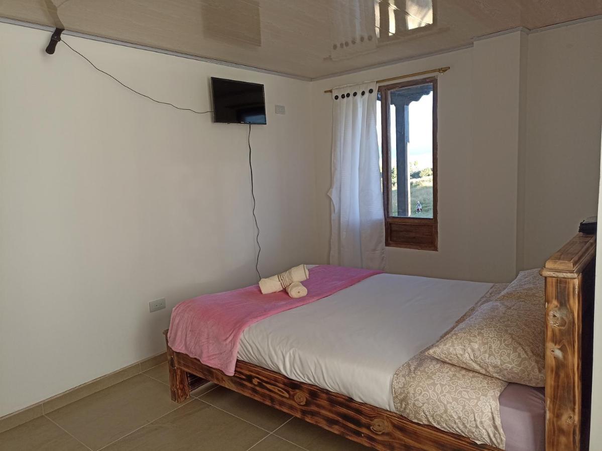 Hotel Tota Eliseo Playa Blanca Lago De Tota Bagian luar foto