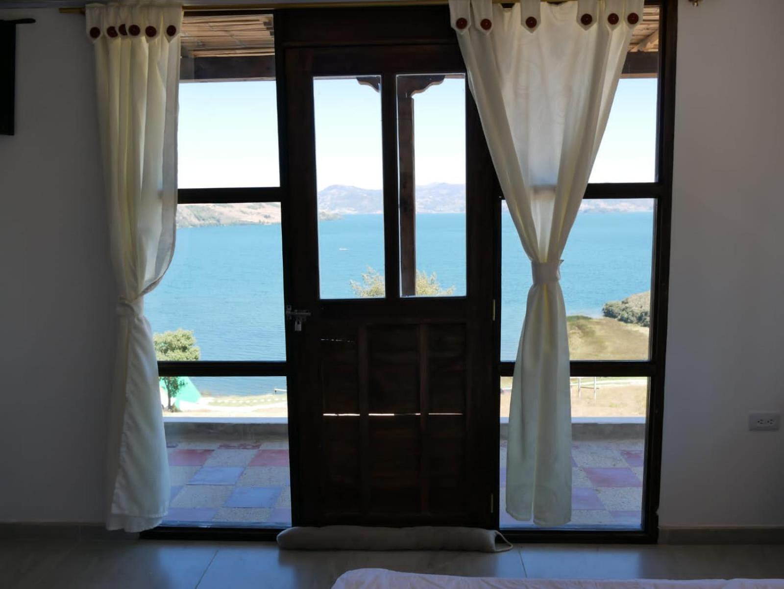 Hotel Tota Eliseo Playa Blanca Lago De Tota Bagian luar foto