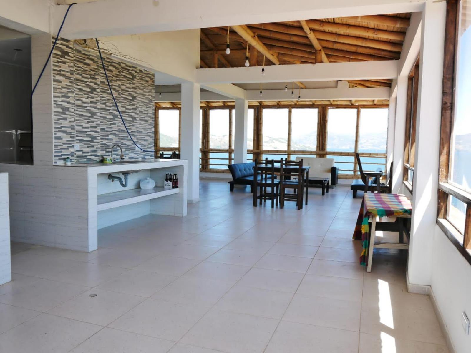 Hotel Tota Eliseo Playa Blanca Lago De Tota Bagian luar foto